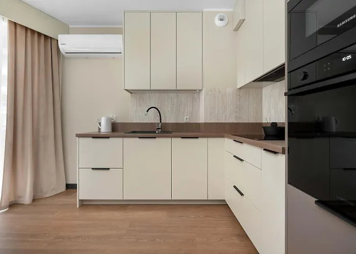 Stylish With Air Conditioning And Underground Parking By Renters Apartment